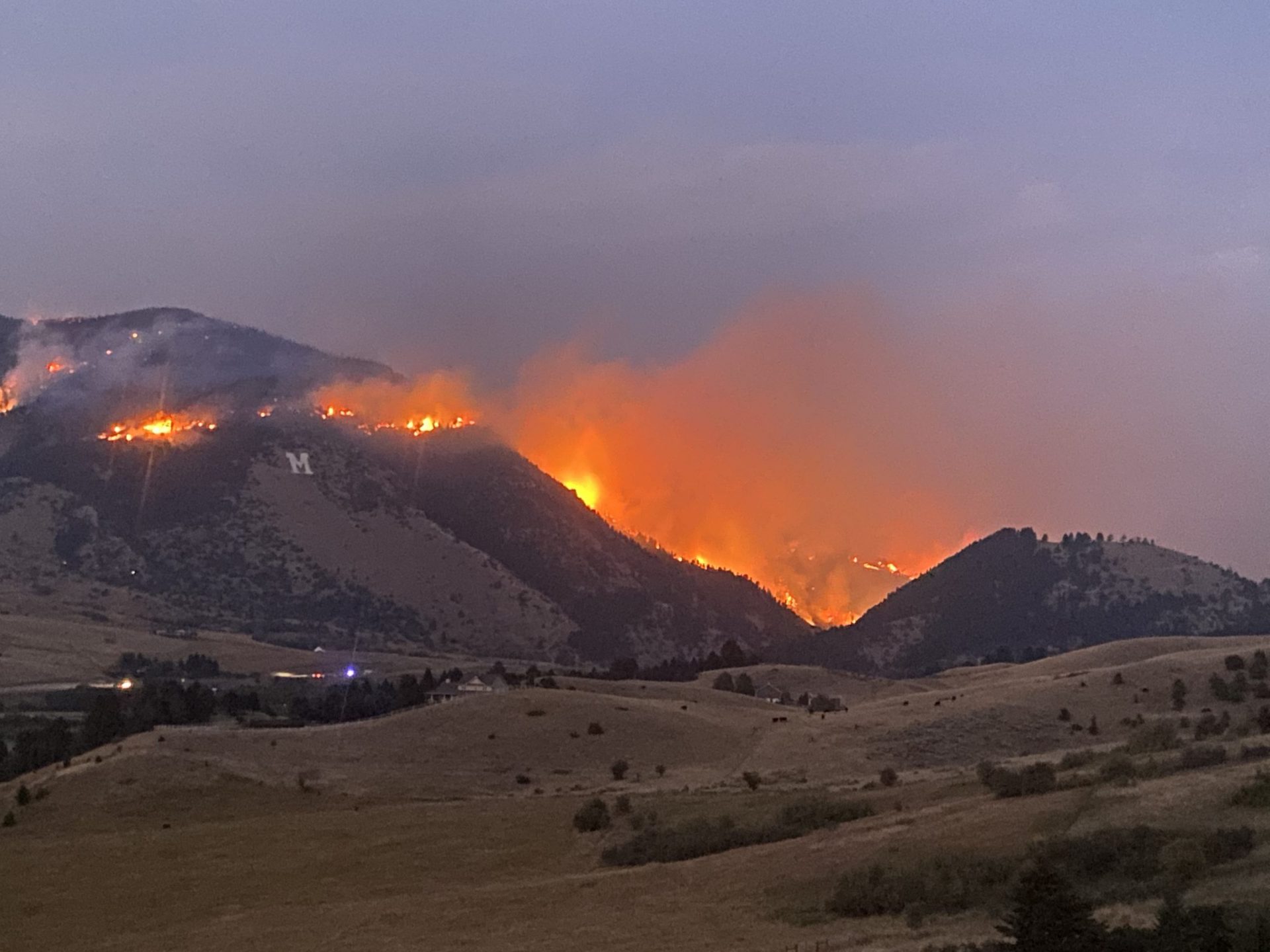 Bridger Foothills Fire Photo by Molly Ogle 2020