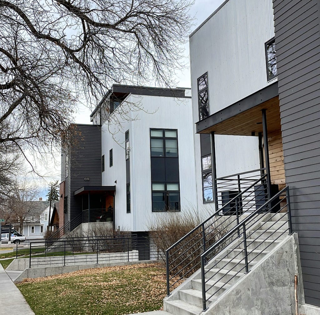 exterior of a home within the Block M subdivision in bozeman