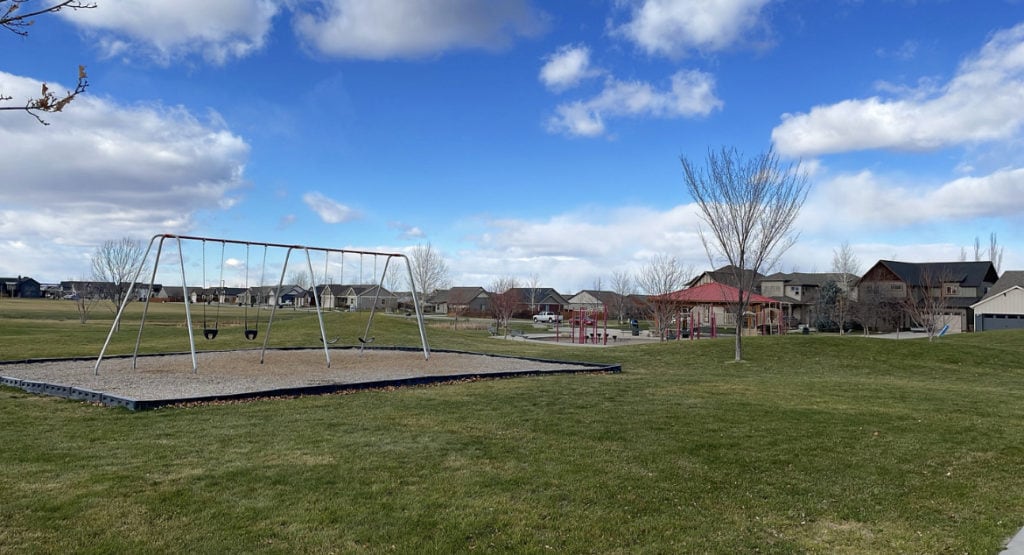 a neighborhood playground within the subdivision