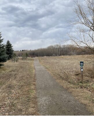 a neighborhood trail within the subdivision