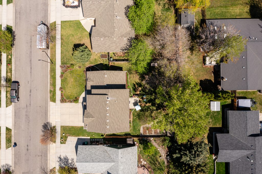 drone photo of property from directly overhead