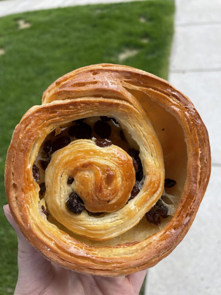 a pastry from Aurore French bakery in four corners