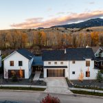 2550 Kootenai Court: elevated drone photo of front exterior of home
