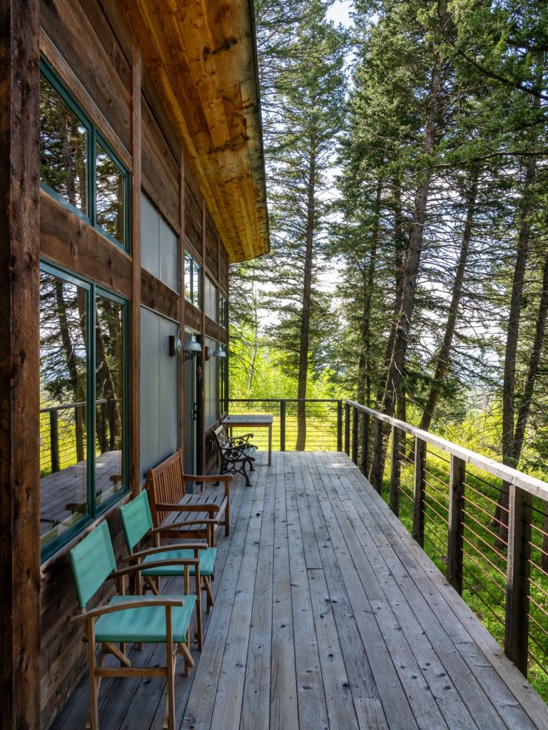 7256 S 3rd Avenue, Bozeman, upper level deck with outdoor furniture