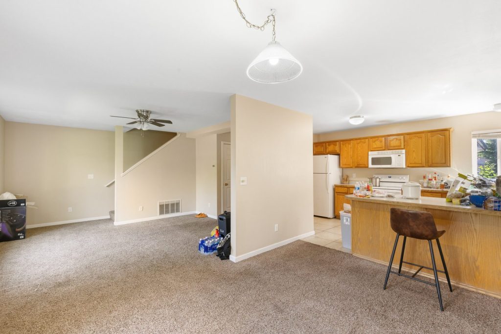 519 N 19th Avenue, Unit C, from dining area looking towards main living and kitchen areas