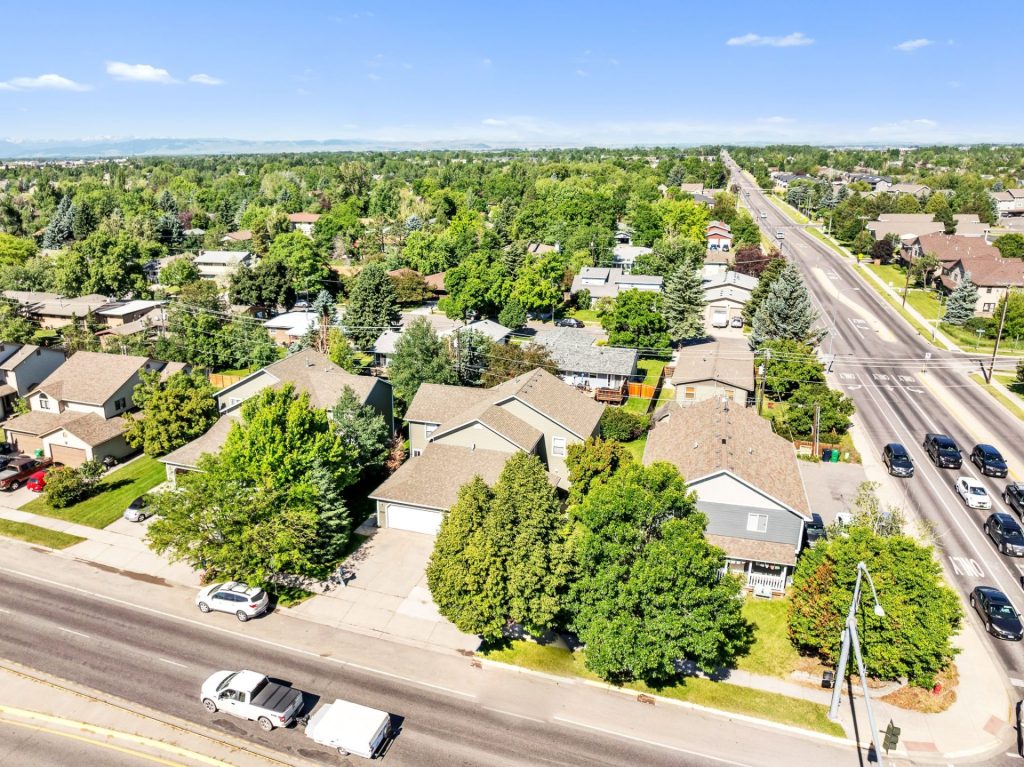 519 N 19th Avenue, Unit C, aerial view of home and surrounding area