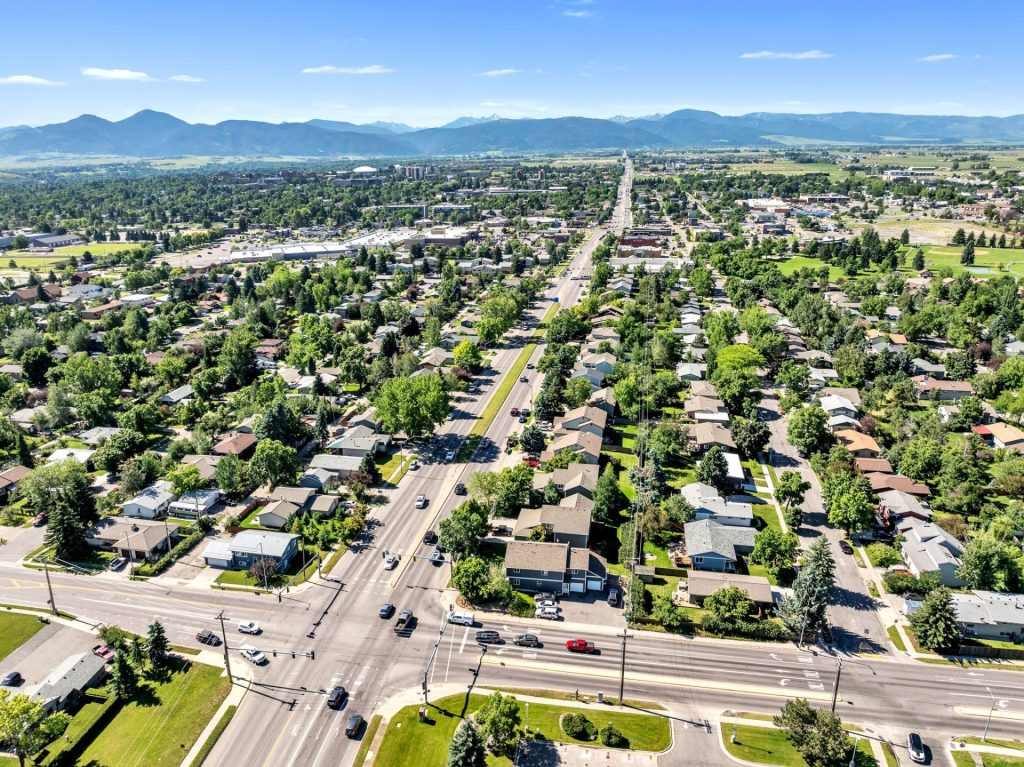 519 N 19th Avenue, Unit C, aerial view of home and surrounding area