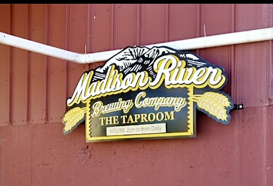 Exterior signage for Madison River brewing Company