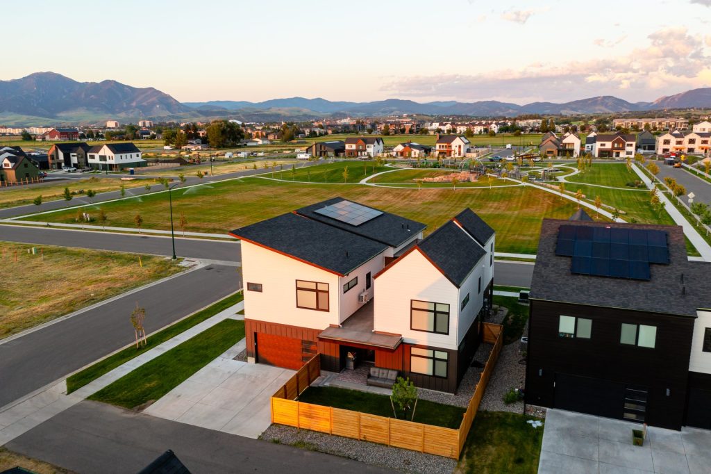 3009 S 30th Avenue, Bozeman, drone photo of home and surrounding area